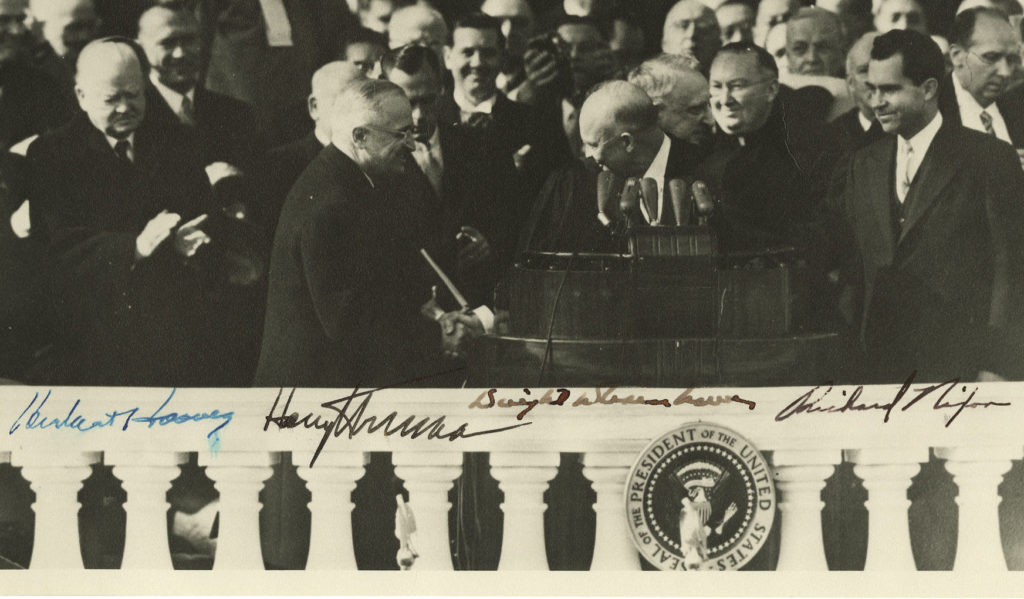 eisenhower-inaugural-photograph-signed-by-four-presidents