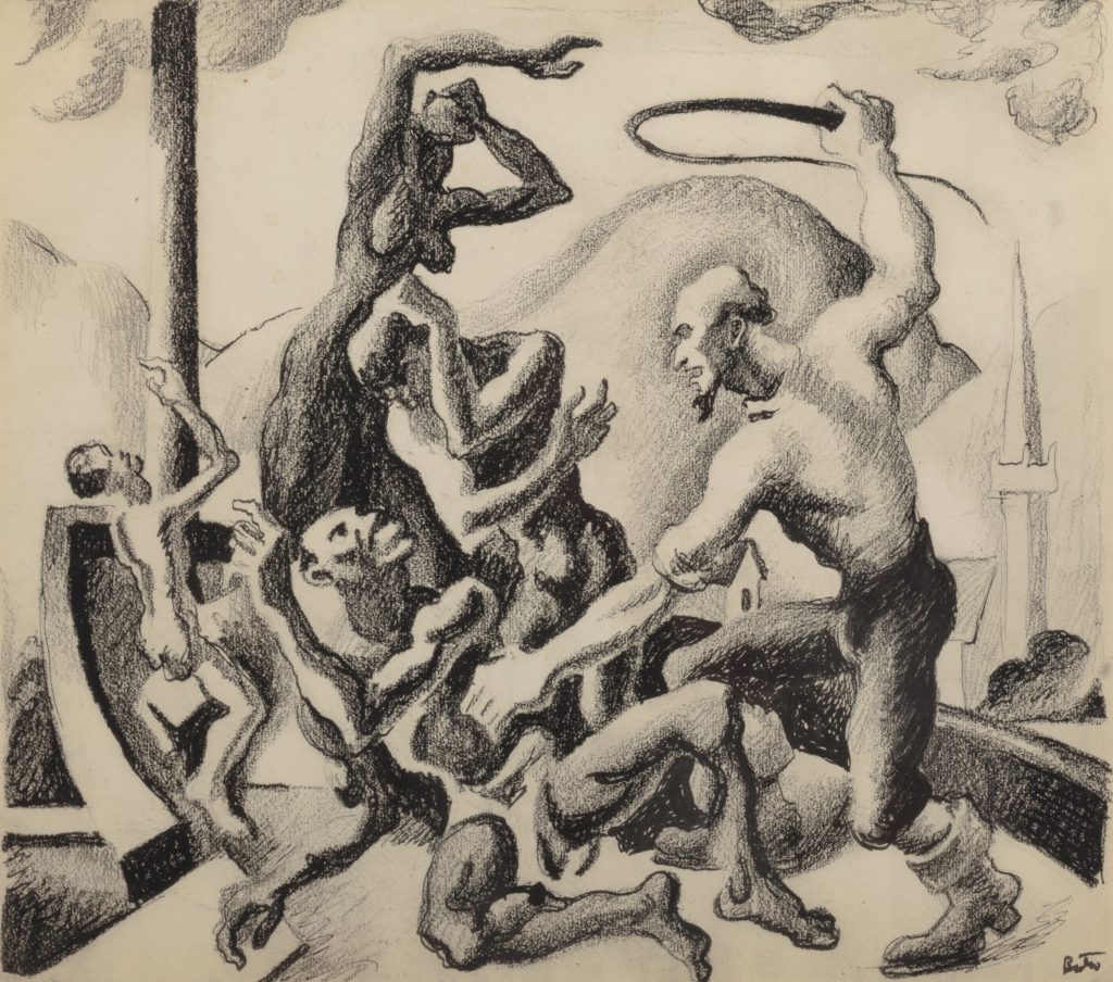 thomas-hart-benton-slave-master-with-slaves-study-for-the-american-historical-epic