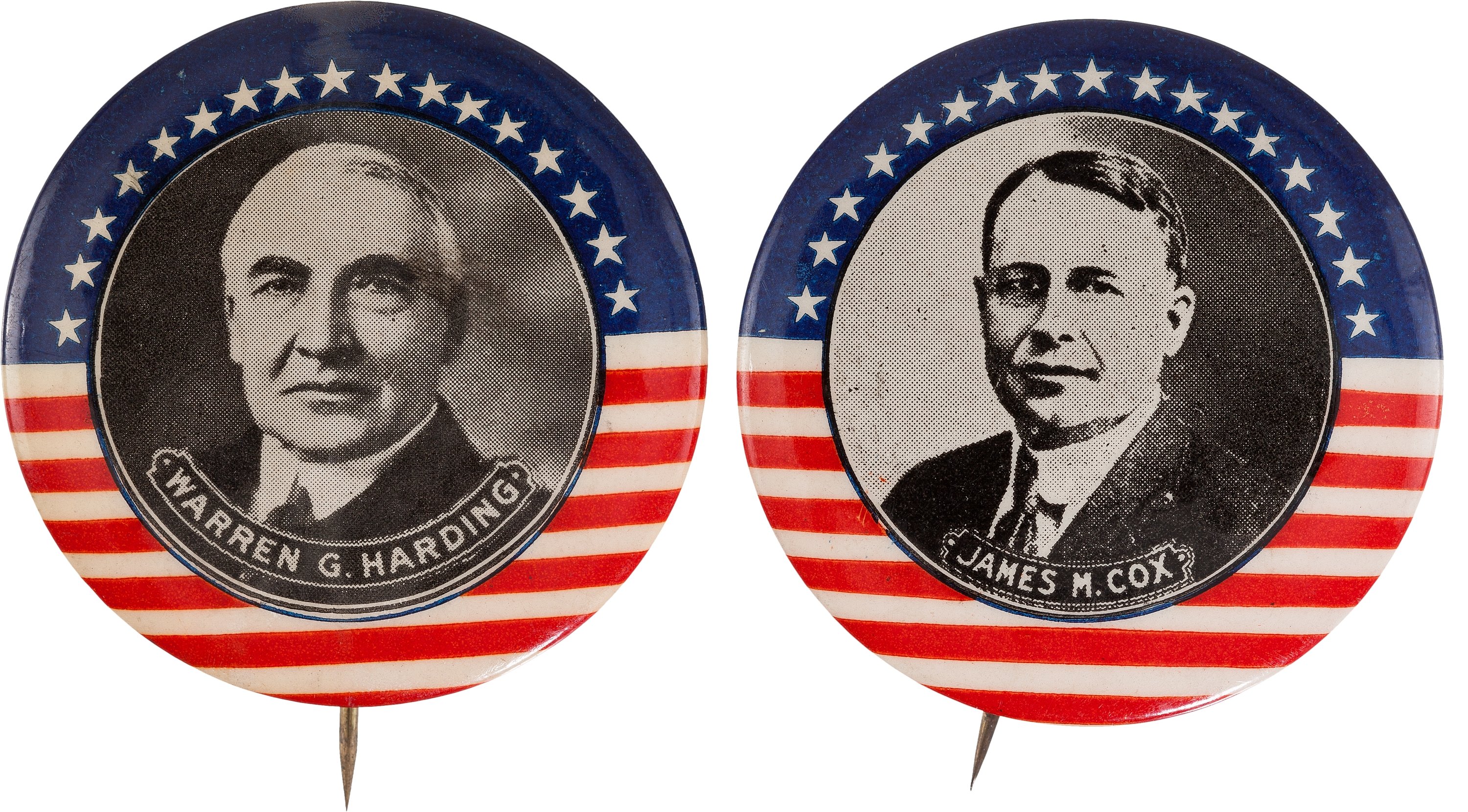 warren-g-harding-and-james-m-cox-absolutely-stunning-matched-pair-of-large-1920-rarities
